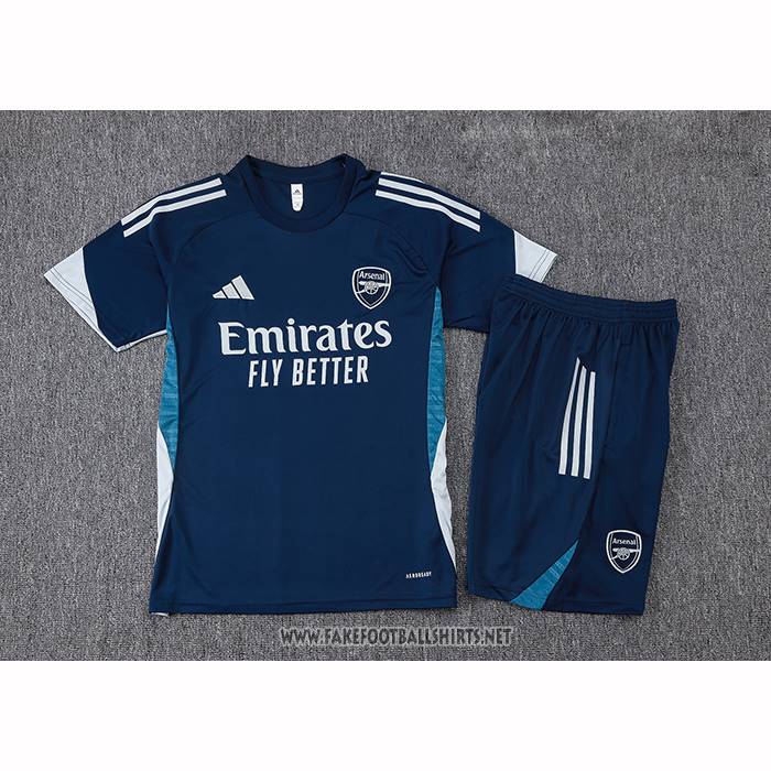 Tracksuit Arsenal Short Sleeve 2025-2026 Blue Grey - Shorts